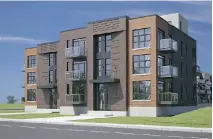  ??  ?? Condos LaVie in LaSalle is being built in seven phases, the third of which is currently ongoing with the fourth scheduled to begin this fall. Each phase consists of two semi-detached buildings with six units in each building, for a total of 84 units...