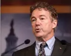  ?? JACQUELYN MARTIN — THE ASSOCIATED PRESS ?? Sen. (and Dr.) Rand Paul golfed, went to the gym, met with reporters and lunched with fellow Republican­s while waiting to see if his COVID-19test would come back positive. It did.