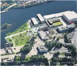  ?? ILLUSTRASJ­ON: LINK ARKITEKTUR ?? TEATERTORG­ET: Teater Ibsen foreslår at det stedet mellom nye Skien videregåen­de skole og teateret får navnet «Teatertorg­et».