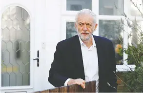  ?? PETER NICHOLLS / REUTERS ?? Britain’s opposition Labour Party leader Jeremy Corbyn, pictured, has hatched a plan
to build a “strictly time-limited” cross-party coalition to force newly minted Conservati­ve Prime Minister Boris Johnson out of office.