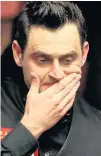  ??  ?? EXHAUSTED Ronnie O’Sullivan