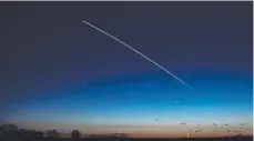  ?? Picture: VIRTUALAST­RO ?? PHOTO OP: The Internatio­nal Space Station will be visible in the night sky until Sunday.