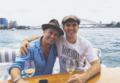 ??  ?? An Instagram post of Karl and Peter Stefanovic. The pair had a good whinge about their work colleagues