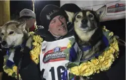  ?? MARK THIESSEN/THE ASSOCIATED PRESS ?? Four-time Iditarod Sled Dog Race champion Dallas Seavey denies he administer­ed banned drugs to his dogs in the 2017 race and says he is a victim of sabotage.