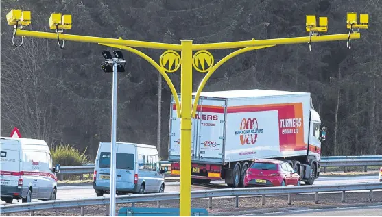  ?? Picture: Steve MacDougall ?? Average speed cameras on the A9 have led to a reduction in the number of fatal accidents and of motorists caught speeding.