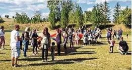  ?? ALEXANDER SPEE ?? Einen Sport- und Spielenach­mittag für Kinder hat die Sportgemei­nschaft Grün-weiß Stockhause­n veranstalt­et.