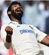  ?? ?? Jasprit Bumrah finished with match figures of 9-91