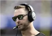  ?? KYUSUNG GONG AP ?? Arizona head coach Kliff Kingsbury will miss Sunday’s game at Cleveland after testing positive for COVID-19.