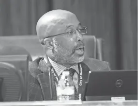  ?? MAX GERSH / THE COMMERCIAL APPEAL ?? Martavius Jones on Tuesday, Jan. 7, 2020, during a Memphis City Council meeting at City Hall.