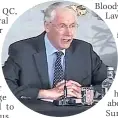  ??  ?? PRESSURE’S ON Sir Martin Moore-bick opens the inquiry