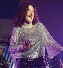  ??  ?? Una Stephens performing as Mary Mary at the Lipsync Legends competitio­n in Aras An Tochar, Roundwood.