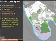  ?? IMAGE FROM LINFIELD DRAFT MASTER PLAN ?? Linfield has “a lot of open space” within and around the village area, according the presentati­on of the draft master plan.