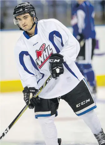  ?? DARREN STONE, TIMES COLONIST ?? Royals forward Dante Hannoun is coming off a 79-point season.