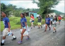  ?? SUBMITTED PHOTO ?? STEMCivics Charter School expands learning beyond typical classrooms. Fifteen students accompanie­d by chaperones is delivering community service efforts this week in hurricane ravaged Puerto Rico.