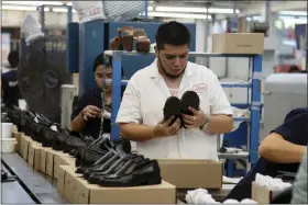  ?? MARIO ARMAS — THE ASSOCIATED PRESS ?? People work in a shoe maquilador­a or factory in Leon, Mexico, Monday, Feb. 7, 2023. t has been nearly two years since the United States began pressing Mexico over labor rights violations, by using rapid dispute resolution methods (RRM) contained in the U.S.-Mexico Canada free trade agreement.