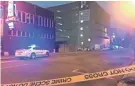  ??  ?? At least four people were injured after an early morning shooting at Purple Haze in Downtown Memphis. PATRICK GRAZIOSI/THE COMMERCIAL APPEAL