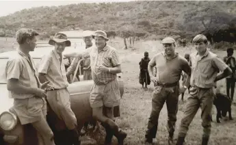  ??  ?? Rameron pigeon shoot 1967 – I’m on the extreme right.