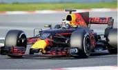  ?? — Reuters ?? Red Bull’s Daniel Ricciardo in action at Barcelona-Catalunya racetrack in Montmelo, Spain.