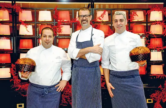  ?? (Balti/ LaPresse) ?? Stellato Il team del Seta. Al centro lo chef Antonio Guida