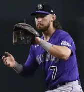  ??  ?? Brendan Rodgers could be the heir apparent to Trevor Story at shortstop.