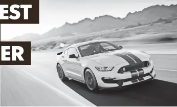  ?? FORD MOTOR CO. VIA AP ?? The 2017 Ford Mustang offers less savings but is the Editor’s Choice.