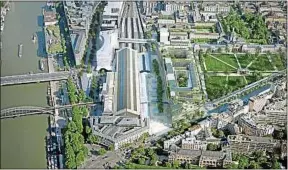  ??  ?? La Mairie veut «créer un quartier de gare contempora­in et mixte».