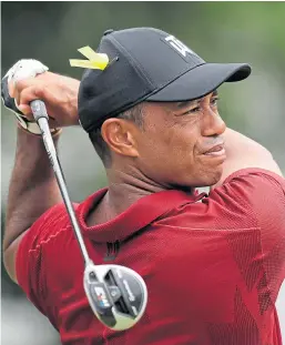  ?? Picture: AP. ?? Tiger Woods: Feeling good as he bids to lift the Wanamaker Trophy for a fifth time at TPC Harding Park this week.