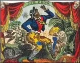  ??  ?? Song and dance: A depiction of Thomas Rice as Jim Crow in 1883