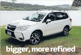  ??  ?? It’s not due until early next year, butwemanag­ed to get our hands
on the latest Subaru Forester, writesDAVE­MOORE.