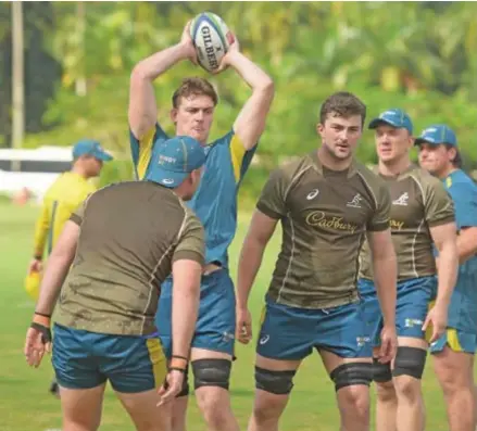  ?? ?? Australia A side during training at Albert Park on June 28, 2022. Photo: Ronald Kumar