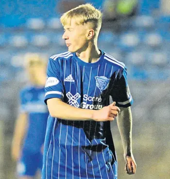  ??  ?? YOUNGSTER: Lyall Cameron could feature in today’s game. Picture by Darrell Benns.