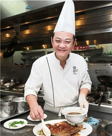  ?? — ART CHEN/The Star ?? Ho has been working in restaurant kitchens since 1982, and works hard to perfect everything he puts on a plate, even the dishes he serves in his own home!