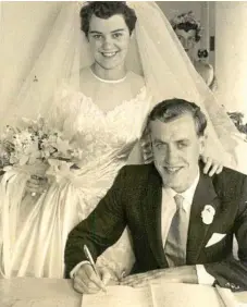  ??  ?? Dick van Tricht and Margaret Geisler were married in 1957.