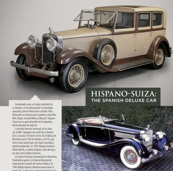  ??  ?? Barcelona-born Emilio La Cuadra sold his power
plant to make cars, in 1898. After getting his engineerin­g degree, Marc Birkigt moved to Barcelona in 1899. La Cuadra hired Birkigt to make his dream come true, but the industry went bankrupt and one
of...