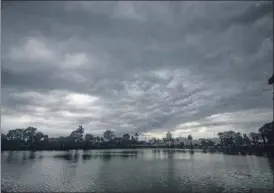  ?? PTI ?? Storm clouds hover over the Royal Palace ahead of Cyclone Yaas in Agartala on Tuesday.