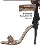  ??  ?? Derek Lam heels, ` 30,000
(approx).