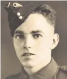  ??  ?? John during his army days