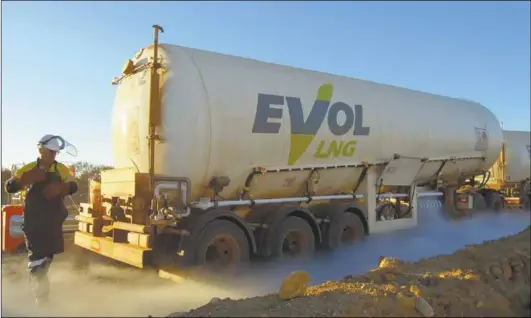 ??  ?? EVOL LNG offers an environmen­tally sustainabl­e, cost-effective and reliable alternativ­e to diesel.