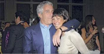  ?? Patrick Mcmullan via Getty Images ?? Ghislaine Maxwell, onetime girlfriend of Jeffrey Epstein, is awaiting trial in a federal lockup. Her lawyers say her marriage is a solid reason she won’t flee should she be released on bail.