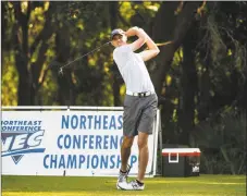  ?? Central Connecticu­t State Athletics ?? Portland’s Nick Piersall helped the CCSU golf team earn a berth in the NCAA tournament this spring as a freshman.