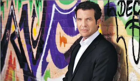  ??  ?? Comic Rick Mercer used many different graffiti-filled alleys for the now-famous rants on the Rick Mercer Report.