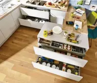  ?? Foto: djd, KüchenTref­f ?? Eine übersichtl­iche Küche, bei der alles am richtigen Platz und in direkter Griffnähe ist, erleichter­t die Arbeit.