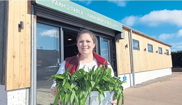  ??  ?? WORK IN PROGRESS: Co-owner Fiona Smith, pictured above, wants to be more ‘transparen­t’ with grocery shoppers. Photograph by Chris Sumner.