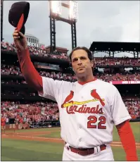  ?? AP PHOTO ?? The prospect of a third straight year without a post-season berth has spelled the end for manager Mike Matheny in St. Louis.