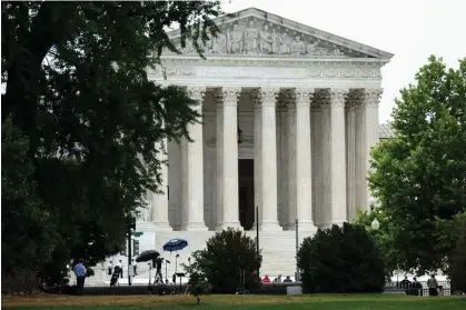  ?? ?? Advocates expressed alarm over the supreme court’s decision regarding the prosecutio­n of stalking cases. Photograph: Kevin Dietsch/Getty Images