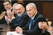  ?? ARIEL SCHALIT/AP ?? Prime Minister Benjamin Netanyahu won a hotly contested election with backing from the Israeli right.
2022