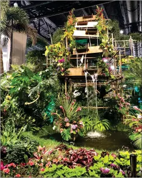  ?? COURTNEY H. DIENER-STOKES — MEDIA NEWS GROUP ?? The Philadelph­ia Flower Show offers inspiratio­nal displays that make you feel far removed from the winter weather outdoors.