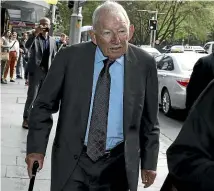  ?? GETTY IMAGES ?? Sir Ron Brierley, a Wellington College graduate, faces six counts of possessing child exploitati­on material after authoritie­s allegedly discovered more than 200,000 images and 512 videos on his devices.