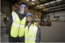  ?? Photograph: Mark Waugh/AP ?? Marcus Rashford and his mother Melanie visit FareShare Greater Manchester at New Smithfield Market.