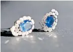  ?? ?? A pair of sapphire and diamond earrings - Estimated to realise £4,000 to £6,000 in Anthemion Auctions November Fine Art Sale